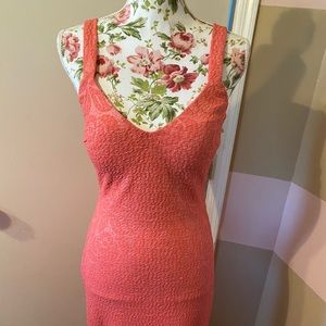 Coral Midi Dress